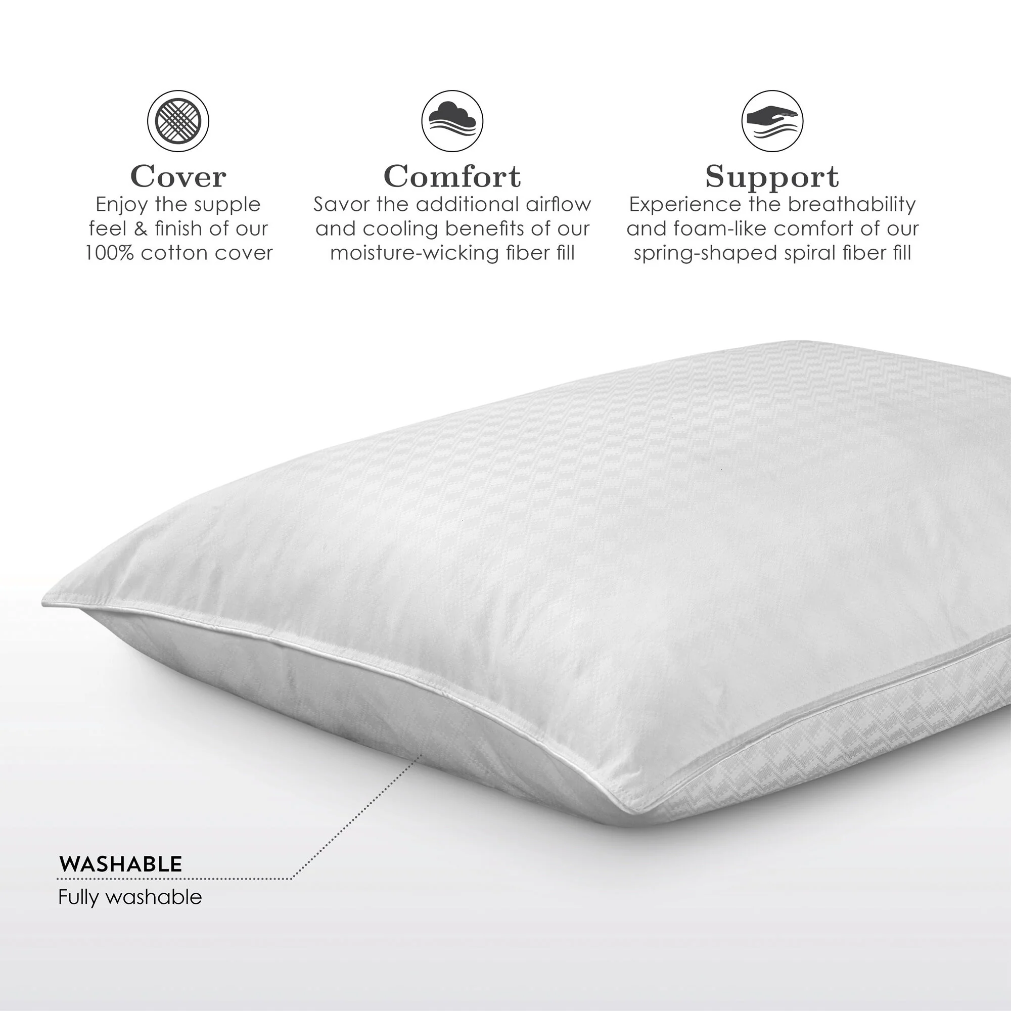 Fabrictech Cooling Memory Fiber Pillow - Image 8